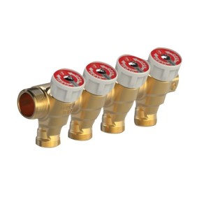 Collettore componibile 1 con tre stacchi da 16 Giacomini R585CY043