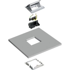 Kit installazione torretta POP-UP per incasso a pavimento e scrivania Bticino 150640NK