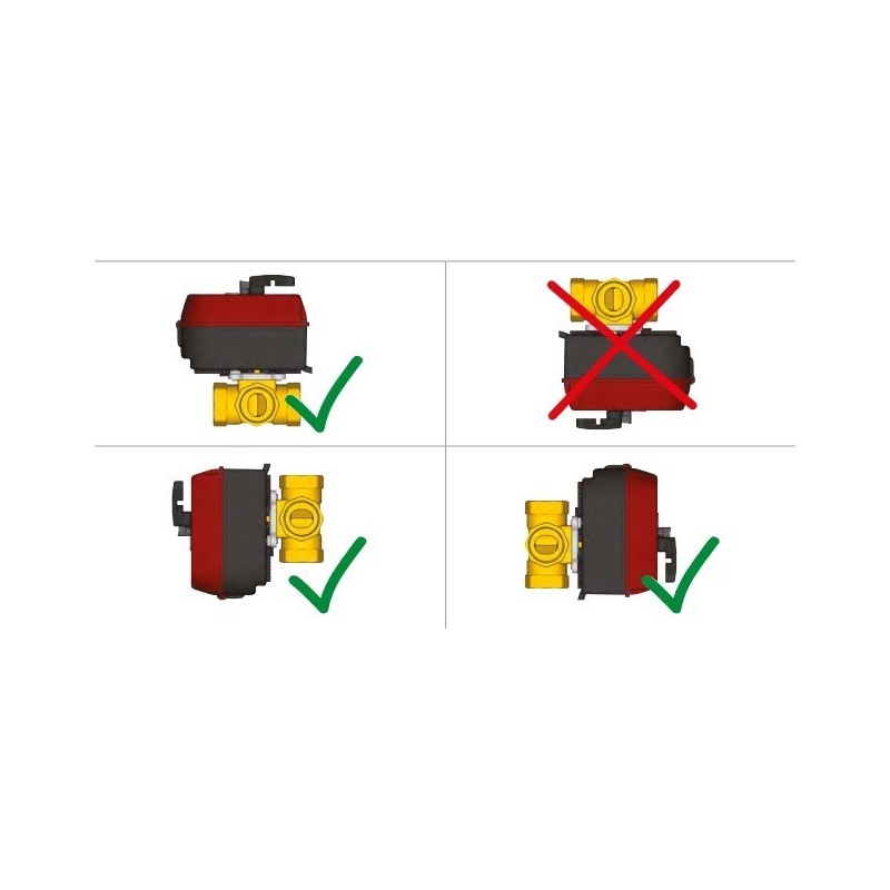 Valvola miscelatrice rotativa con attacchi femmina 1" Giacomini R297Y005