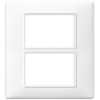 Placca Vimar Plana 3+3 moduli bianco in tecnopolimero  codice 14659.01