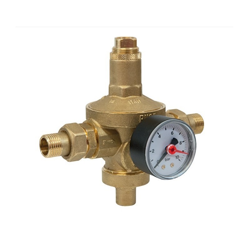 Riduttore di pressione con manometro Attacchi 12 Pollice Giacomini R153MY103