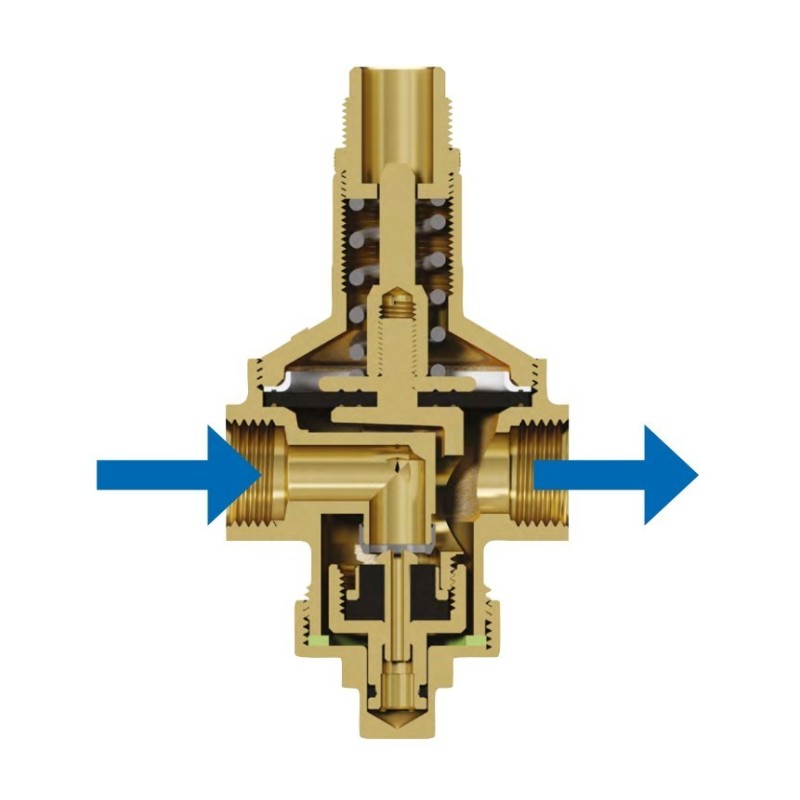 Riduttore di pressione con manometro 1/2" Pollice Giacomini R153MY103