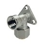Raccordo a gomito femmina staffa a muro 12 x (16 x 2) Giacomini R572MX048