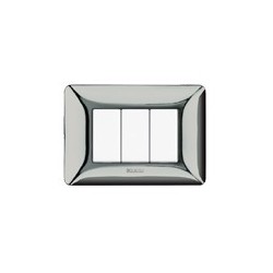 Placca Bticino Matix 4 moduli Cromo lucido AM804GCR