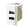 Presa USB due uscite per Vimar ArkeType A 4Box 4B.V19B.USB.30