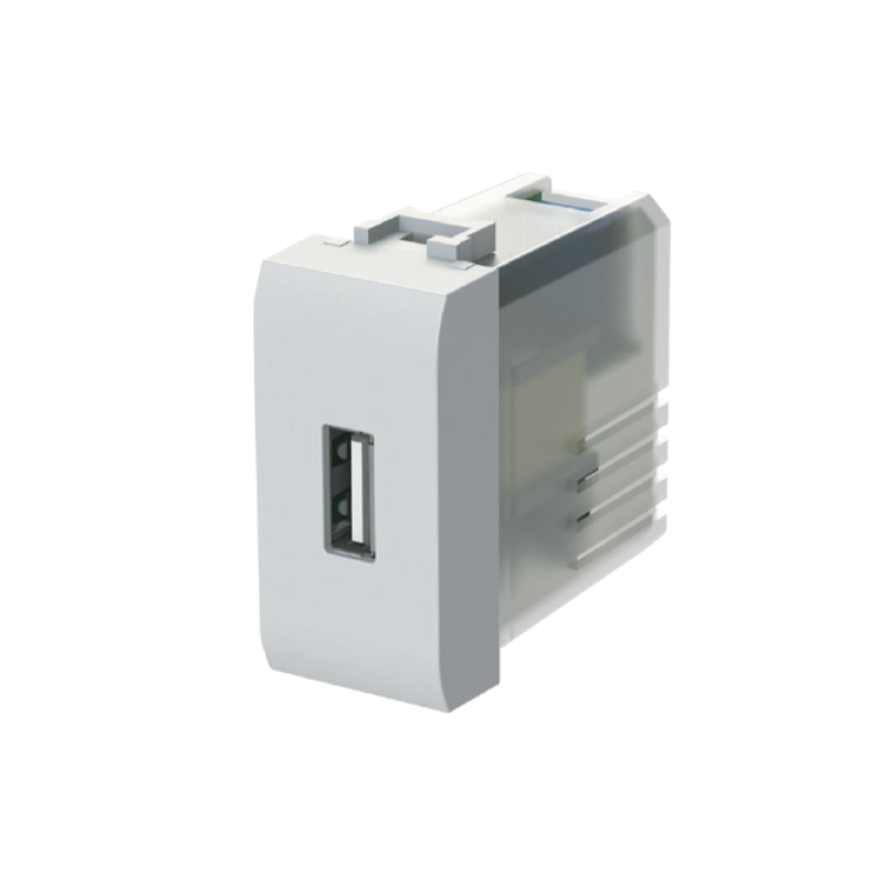 Presa USB 5V 2,1A per Living Light Bianca 4Box 4B.N.USB