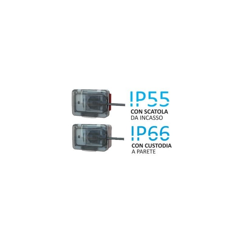 4Box WIDE IP55 Idrobox con presa shuko bivalente grigio 4B.W.RAL.015