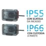 4Box WIDE IP55 Idrobox con presa shuko bivalente grigio 4B.W.RAL.015