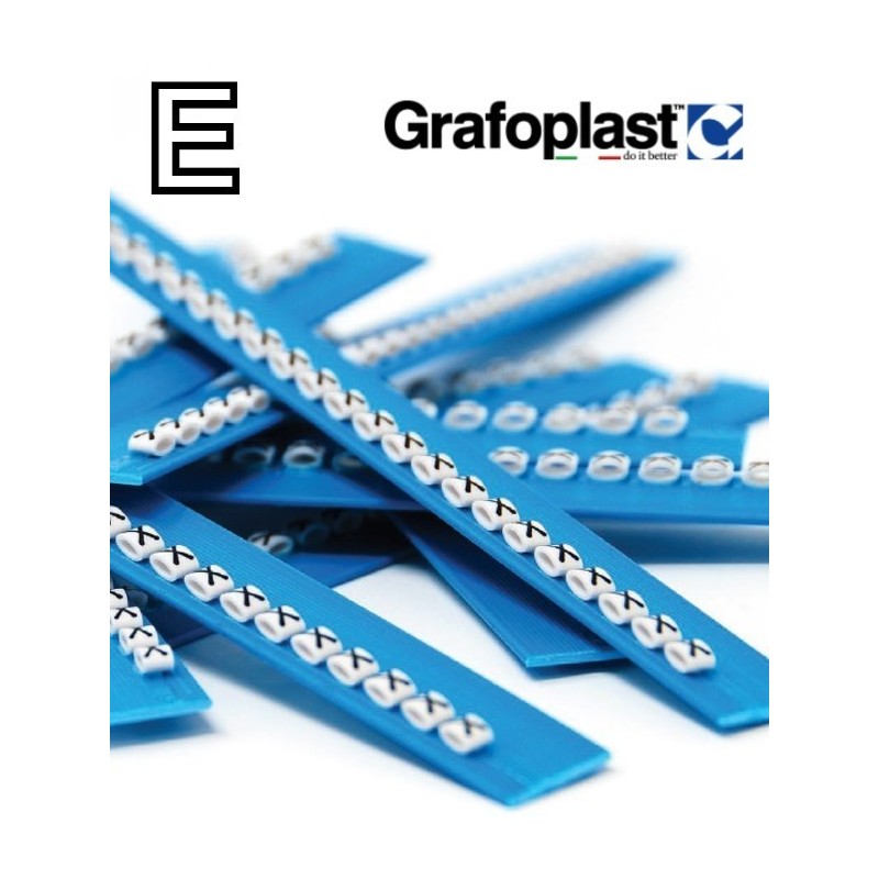 Anellino Lettera E confezione 240 pz  Grafoplast  BL117GEEBW