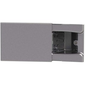 4Box HIDE grigio techno 3 moduli con presa multistandard integrata 4B.02.H21