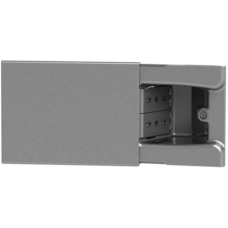 4Box HIDE grigio techno 3 moduli con 2 prese bipasso integrate 4B.02.014