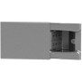 4Box HIDE grigio techno 3 moduli con 2 prese bipasso integrate 4B.02.014