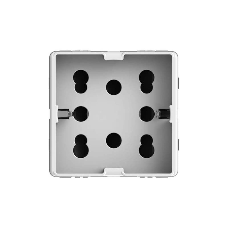 Presa Bipasso e Schuko Side Bianca per Gewiss System 4Box 4B.G20.H21