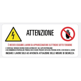 Cartello in vinile prevenzione infortuni Grafoplast LA10060F1