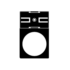 Portatarghette adesivo per pulsanti e selettori Grafoplast SIT0B05MC