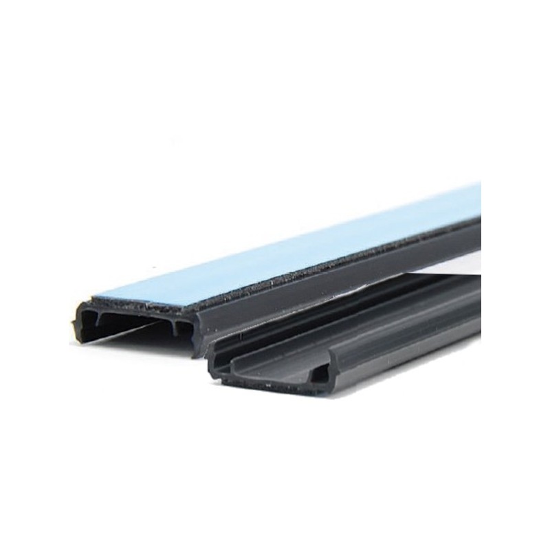 Binario adesivo per targhette in pvc Altezza 15mm x 1 Mt cf 35 Pezzi Grafoplast SIT0B15MT