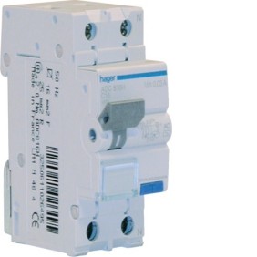 Magnetotermico Differenziale 1 Polo+N 16A 30MA AC 4,5KA Hager ADC816H