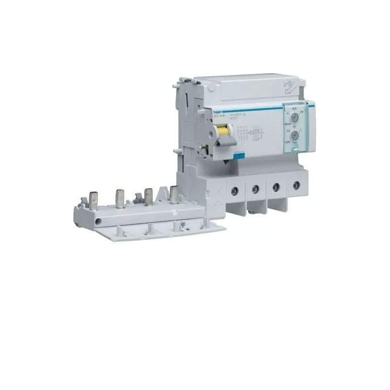 Blocco Differenziale 4 Poli 125A 30MA AC 6 Moduli Hager  BDC480E