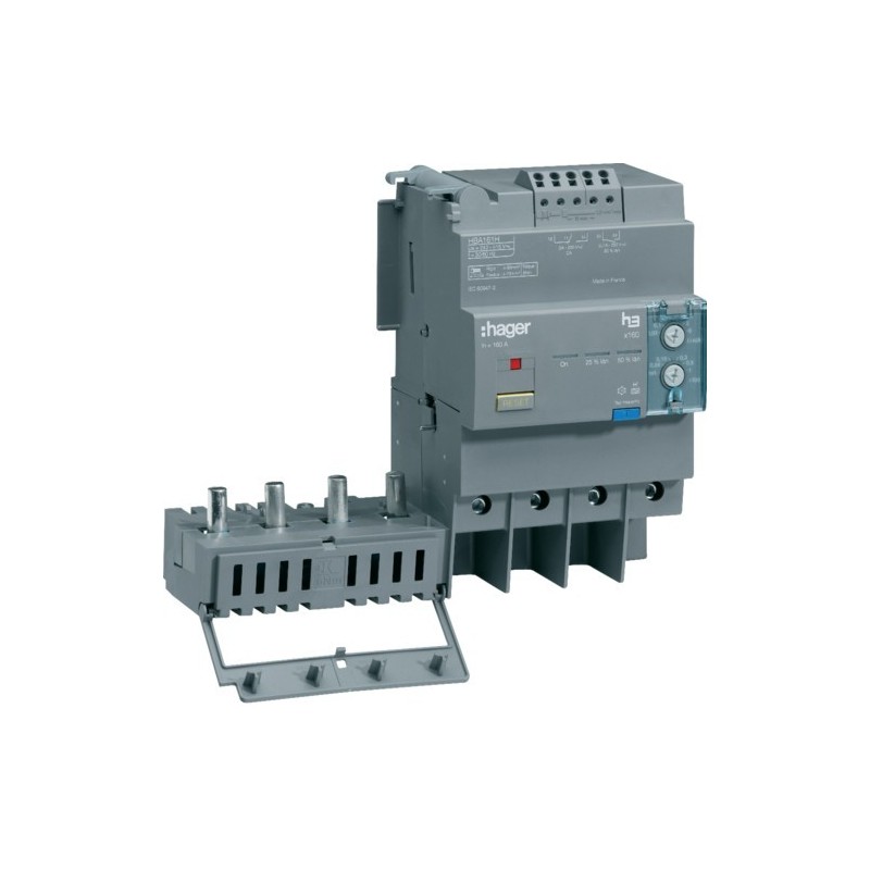 Blocco Differenziale 4 Poli 160A REGOLABILE X160 Hager  HBA161H