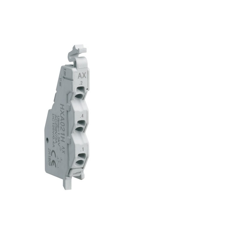 Contatto asuiliario 1NA+1NC per scatolati 160-250A Hager  HXA021H