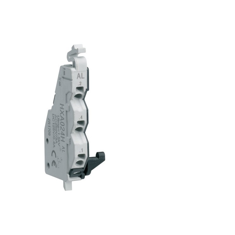Contatto di allarme 1NA+1NC per scatolati 160-250A Hager  HXA024H