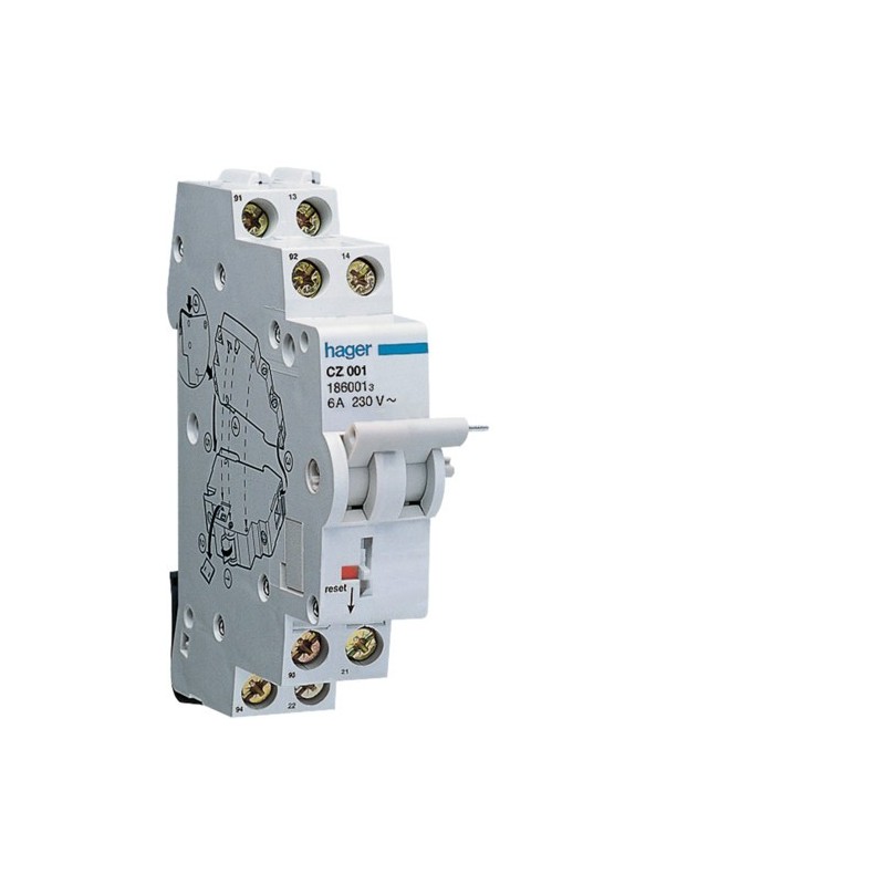 Contatto ausiliario e di segnalazione per differenziali Hager  CZ001
