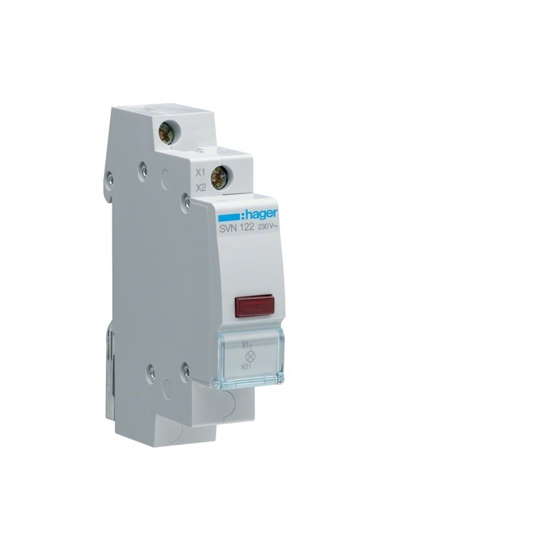 Lampada spia 1 Modulo 230V Rosso Hager  SVN122