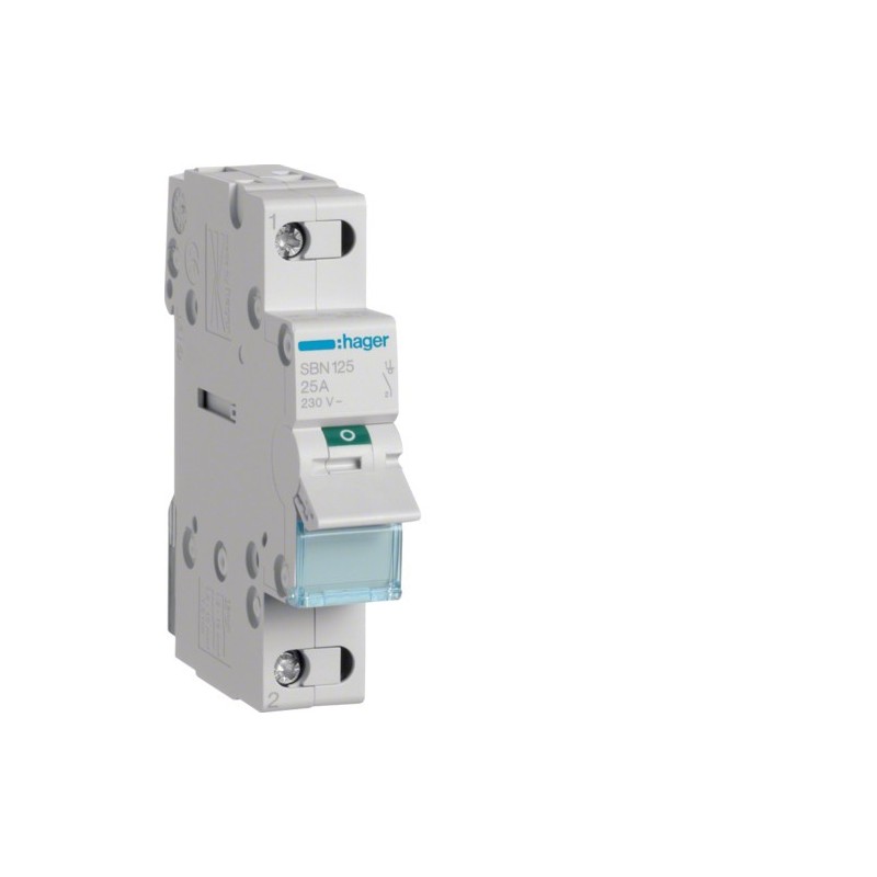 Sezionatore 1 Polo 25A 1 Modulo Hager  SBN125