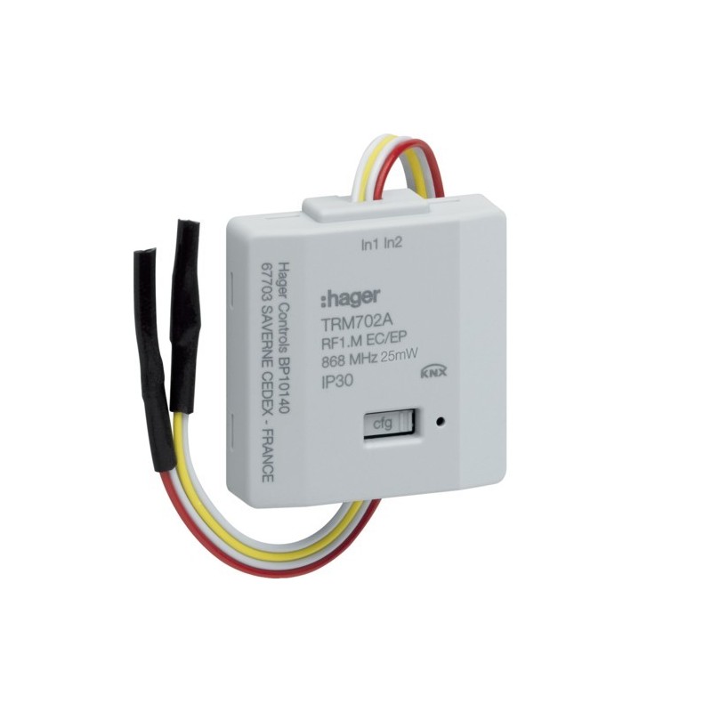 Modulo KNX RF 2 In Batteria Quicklink Hager TRM702A