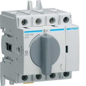 Sezionatore Manuale 4 Poli X 63A Hager  HAB406