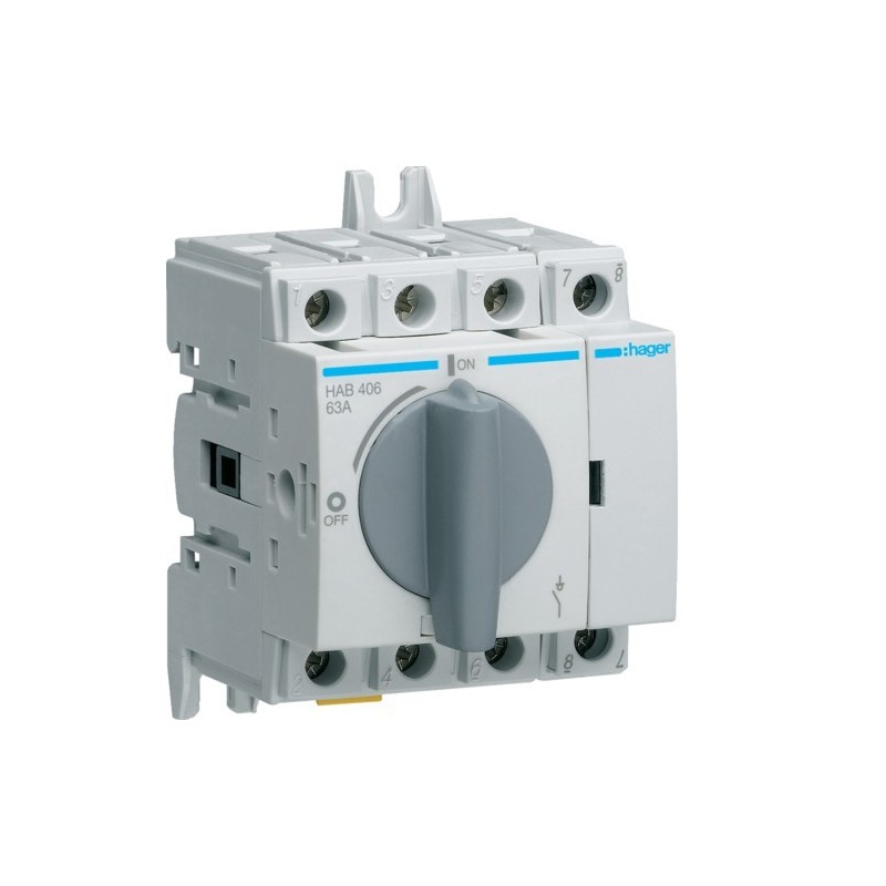 Sezionatore Manuale 4 Poli X 63A Hager  HAB406