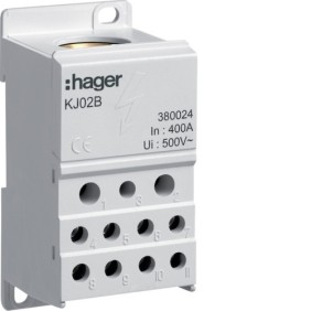 Blocco Di Distribuzione Unipolare 400A  Hager KJ02B