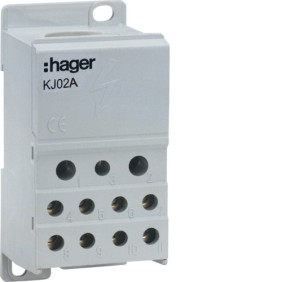 Blocco Di Distribuzione Unipolare 250A Hager KJ02A