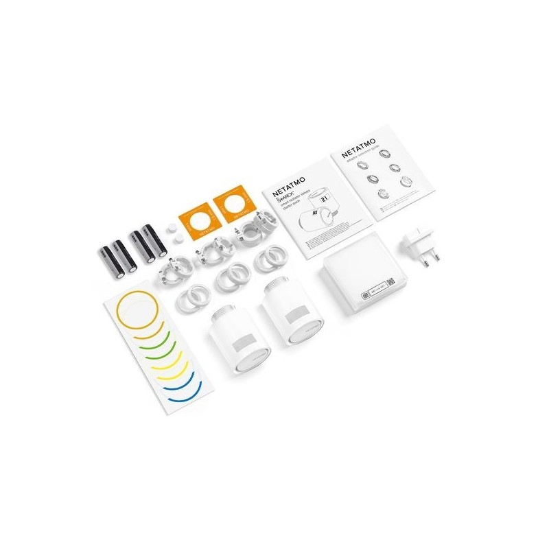 Starter Pack con Valvole Termostatiche Intelligenti per Termosifoni Netatmo NA-NVP-PRO