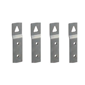 Kit 4 staffe in acciaio zincato per fissaggio Quadri Palazzoli 550640