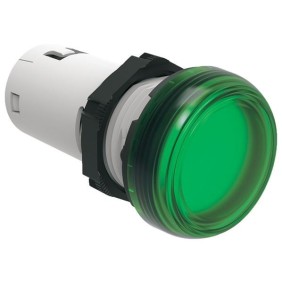 Indicatore luminoso monoblocco foro 22mm 230V AC verde Lovato LPMLM3