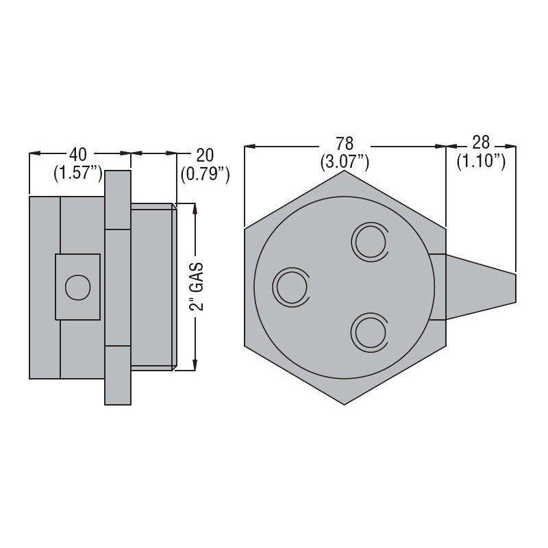 Portaelettrodi per tre elettrodi Lovato 31PS3S