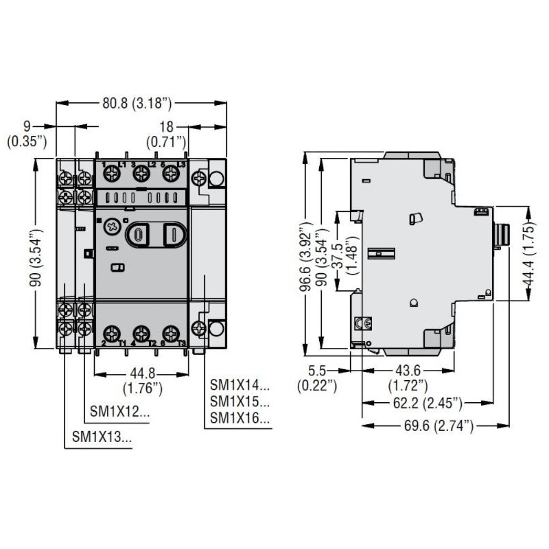 Salvamotore Lovato con regolazione termica 30...40A SM1P4000
