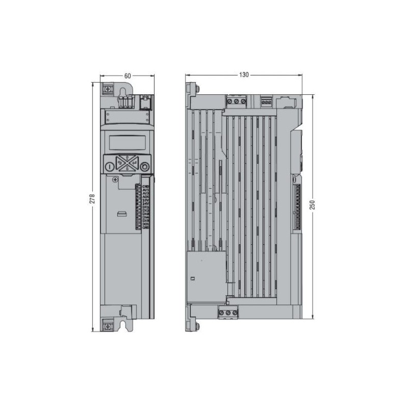 Azionamento a velocità variabile 1,5kW con Display LOVATO VLA115A240