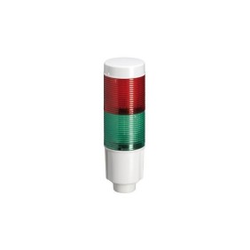 Colonna luminosa luce fissa led integrato verde/rosso 24 Vdc Lovato 8LT4K02BG