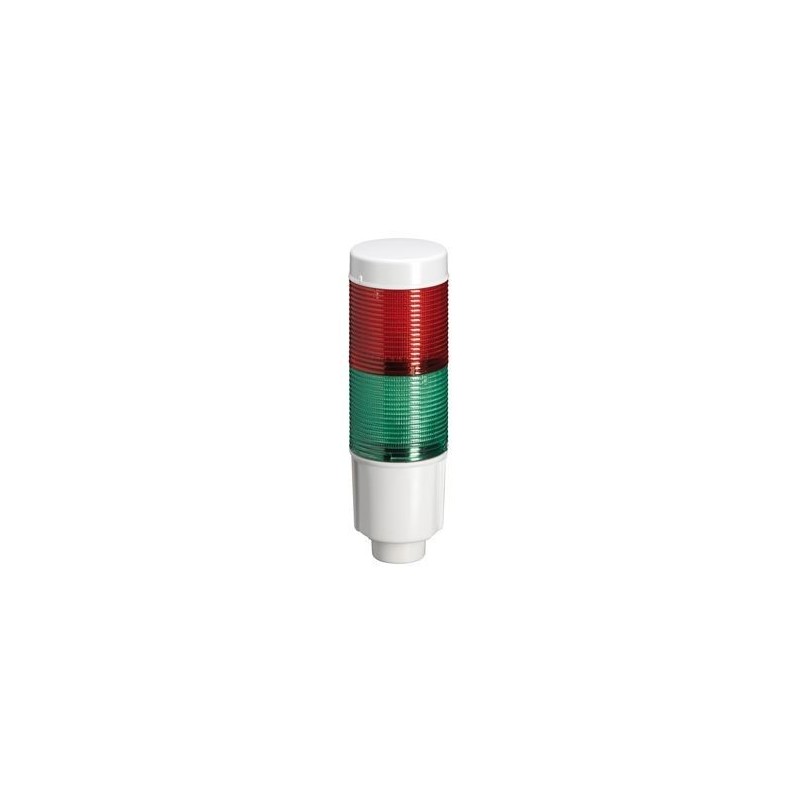 Colonna luminosa luce fissa led integrato verde/rosso 24 Vdc Lovato 8LT4K02BG