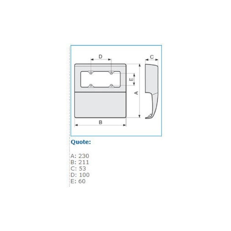 Scatola porta apparecchi SBA6 W 6 Moduli Bianca TBA Bocchiotti B04044