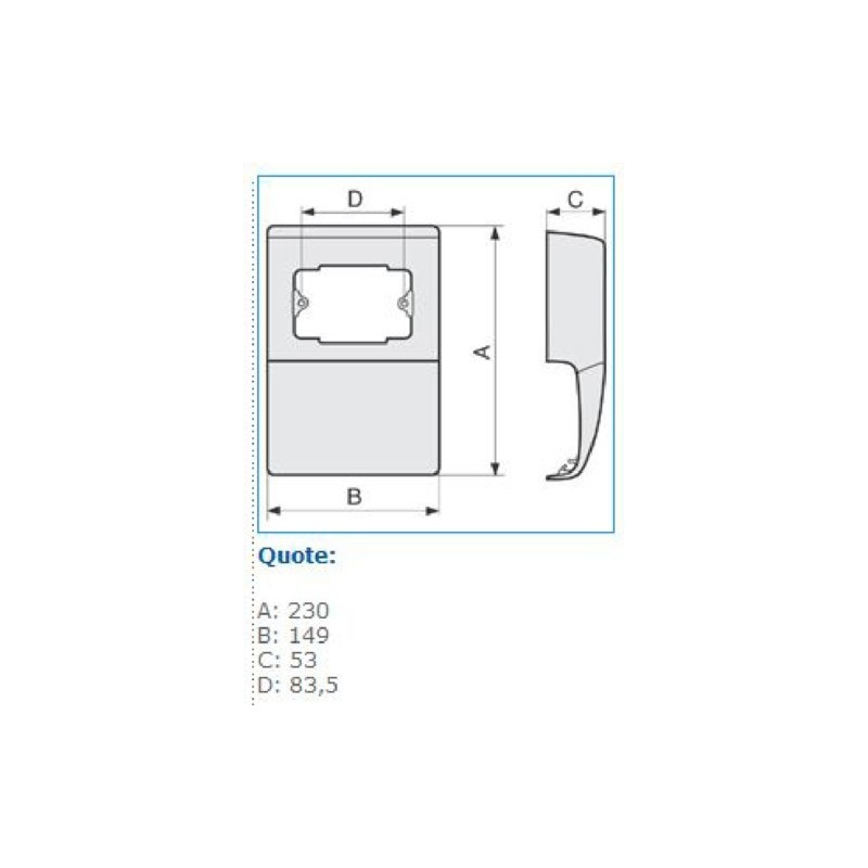Scatola porta apparecchi 3 Moduli Bianca TBA Bocchiotti B04001