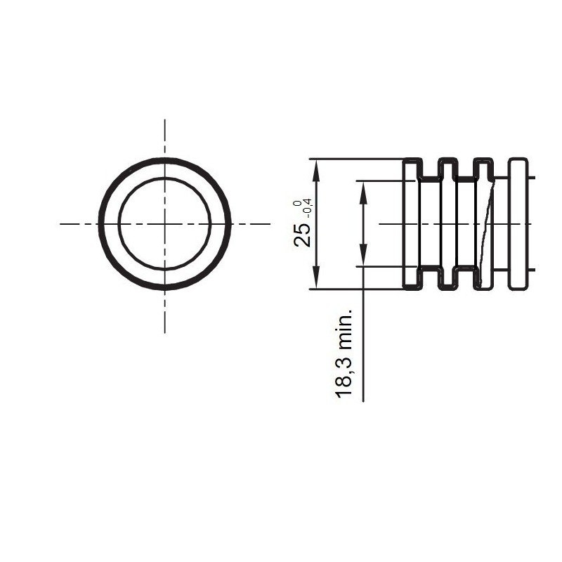 Tubo corrugato diametro 25MM  Lilla con tirafilo Gewiss DX15925R