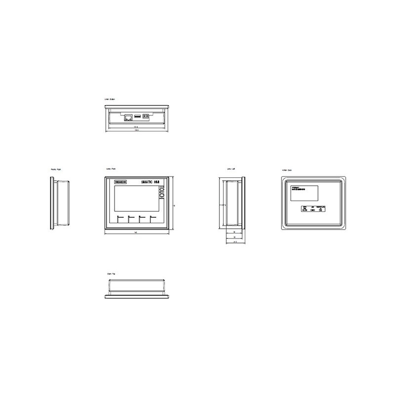 Siemens Simatic HMI Basic KTP400 Pannello Touch 6AV21232DB030AX0