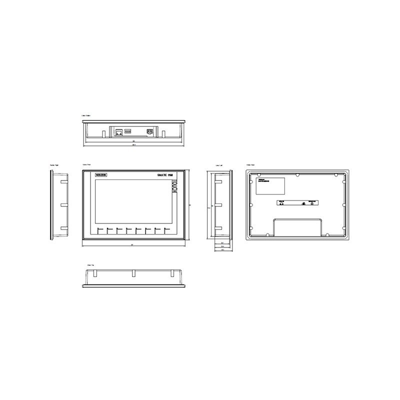 Siemens Simatic HMI KTP900 9" Pannello Touch SIE 6AV21232JB030AX0