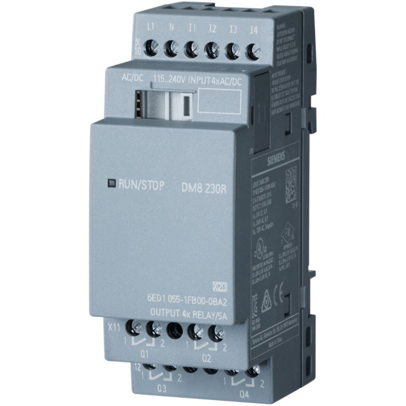 Modulo di ampliamento 4 Ingressi per PLC Siemens LOGO! 1224V DC Siemens 6ED10551MA000BA2