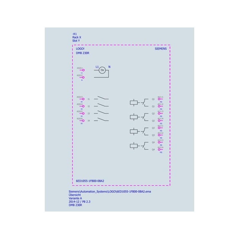 Modulo 4 Ingressi per PLC Siemens LOGO! 12/24V DC 6ED10551MB000BA2