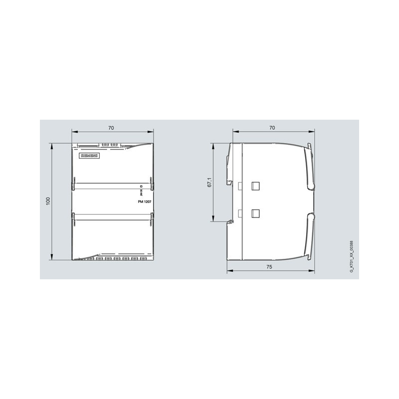 Alimentatore stabilizzato 120/230V DC 24 V Siemens 6EP13321SH71