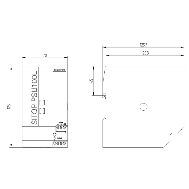 Alimentatore stabilizzato AC 120/230V  DC 24V 10A Siemens 6EP13341LB00
